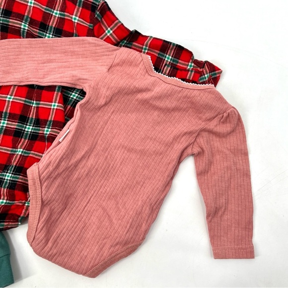 Lot of 3-Piece Baby Long Sleeve Bundle: 2 Tops, 1 Pajama Size 6-9 Months - Picture 9 of 12